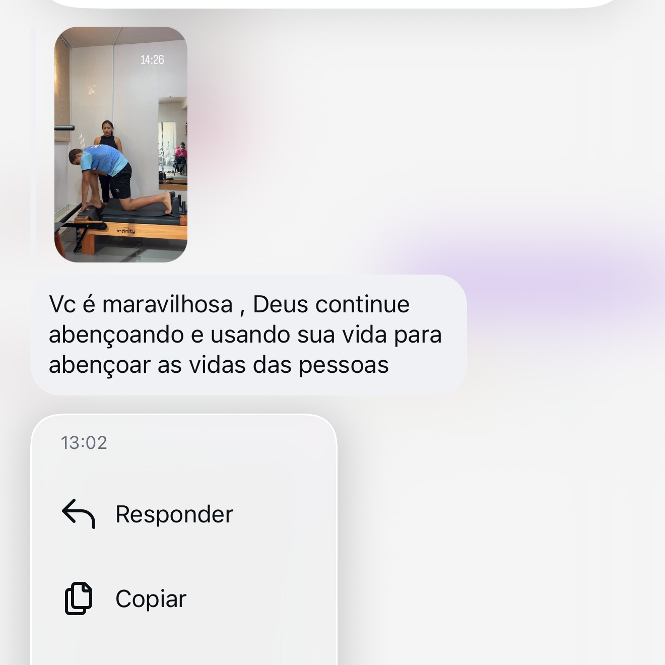 Imagem do depoimento